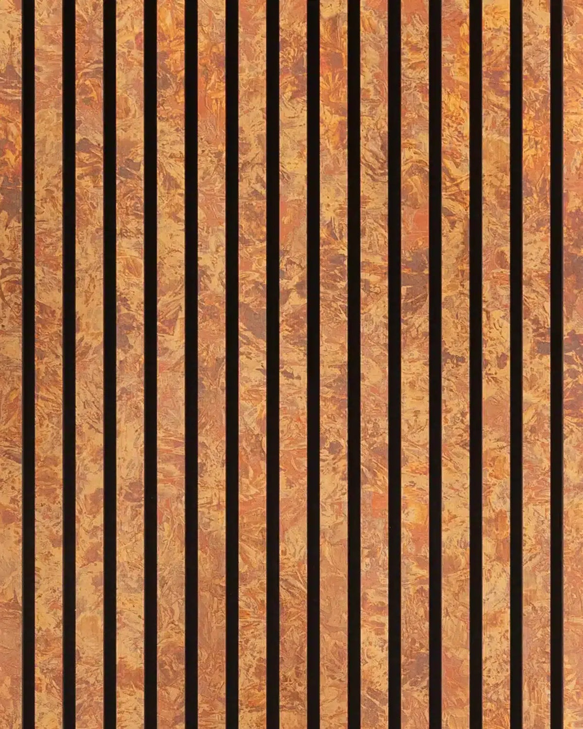 Panneau acoustique en métal Copper Antique, vue rapprochée de la surface