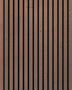 Panneau acoustique en métal Copper Moon Dark, vue rapprochée de la surface