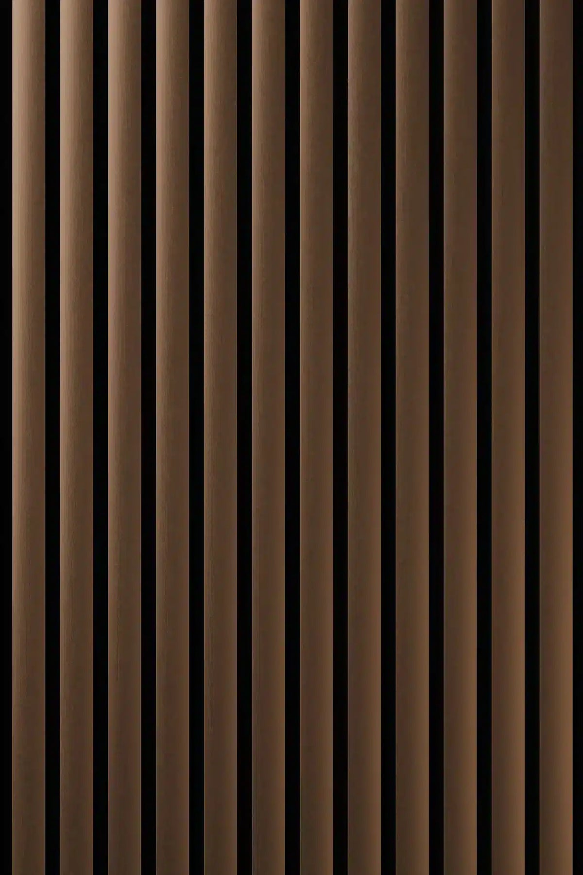 Panneau acoustique en métal Plain Polished Coppertone, vue rapprochée de la surface
