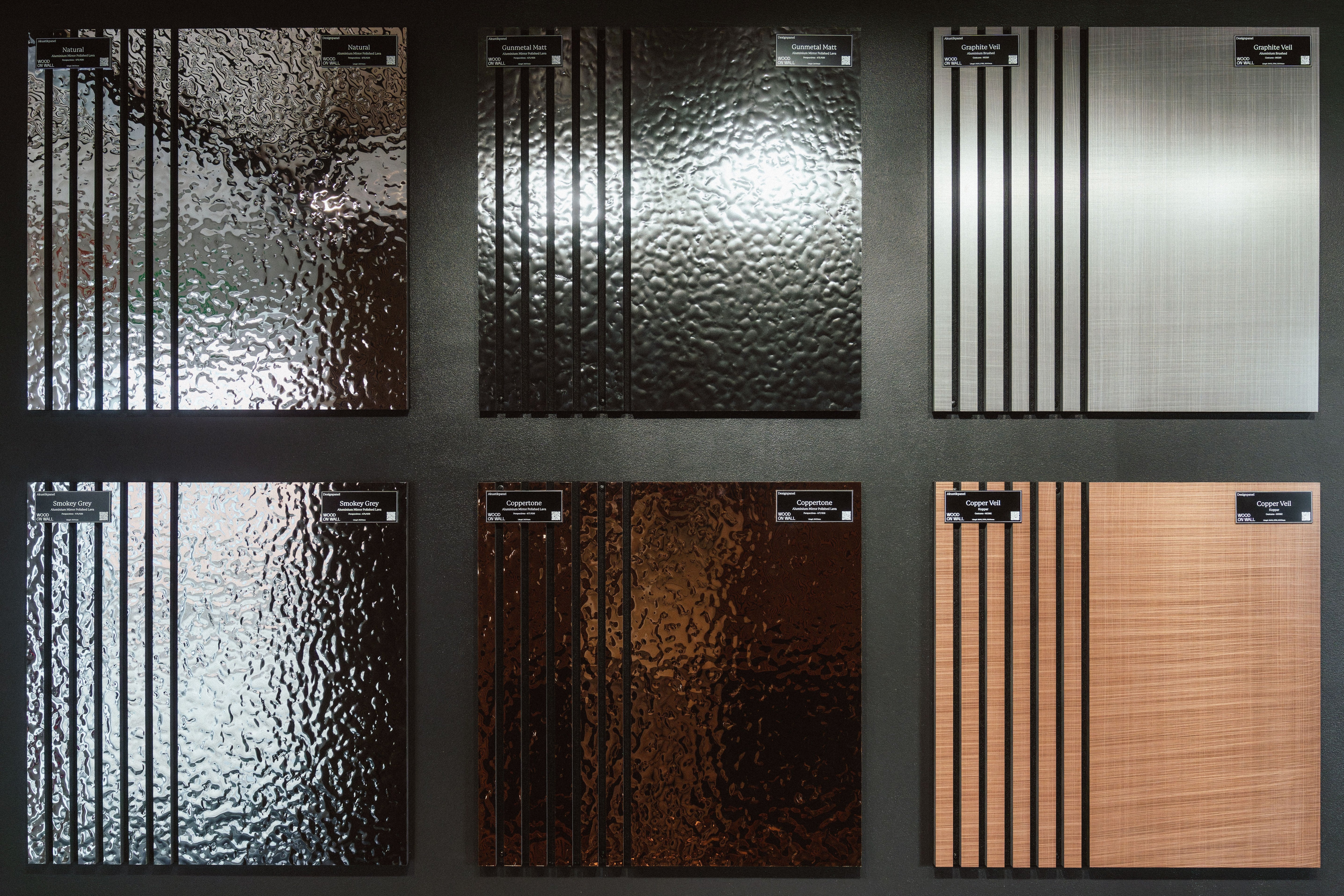 Showroom Wood on Wall : mur habillé de panneaux acoustiques en bois Cambois, vue 63